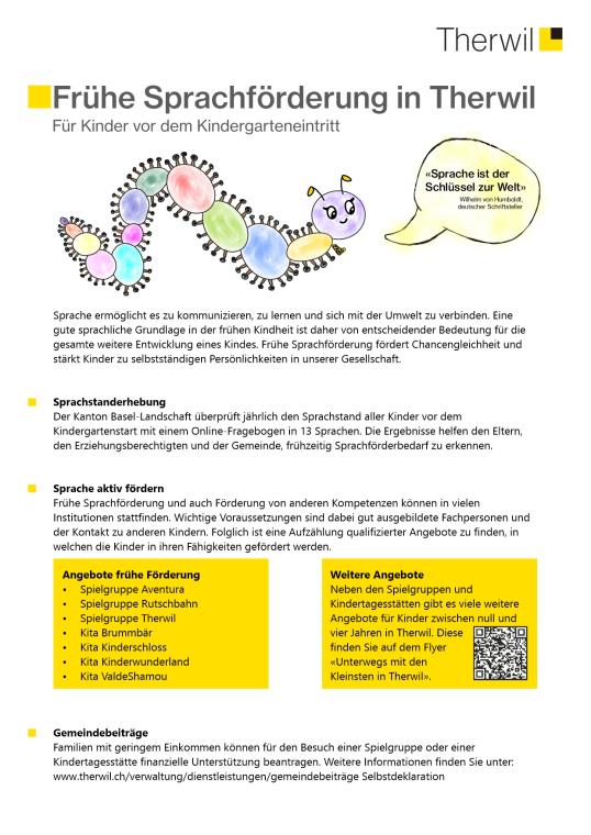 Flyer Frühe Förderung